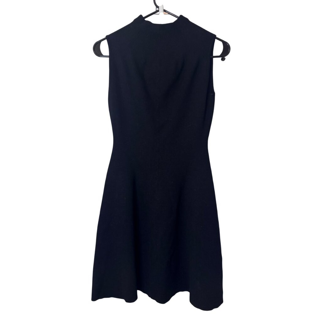 Club Monaco black Kaytee funnel neck fit and flare sweater dress size XS - Picture 5 of 7